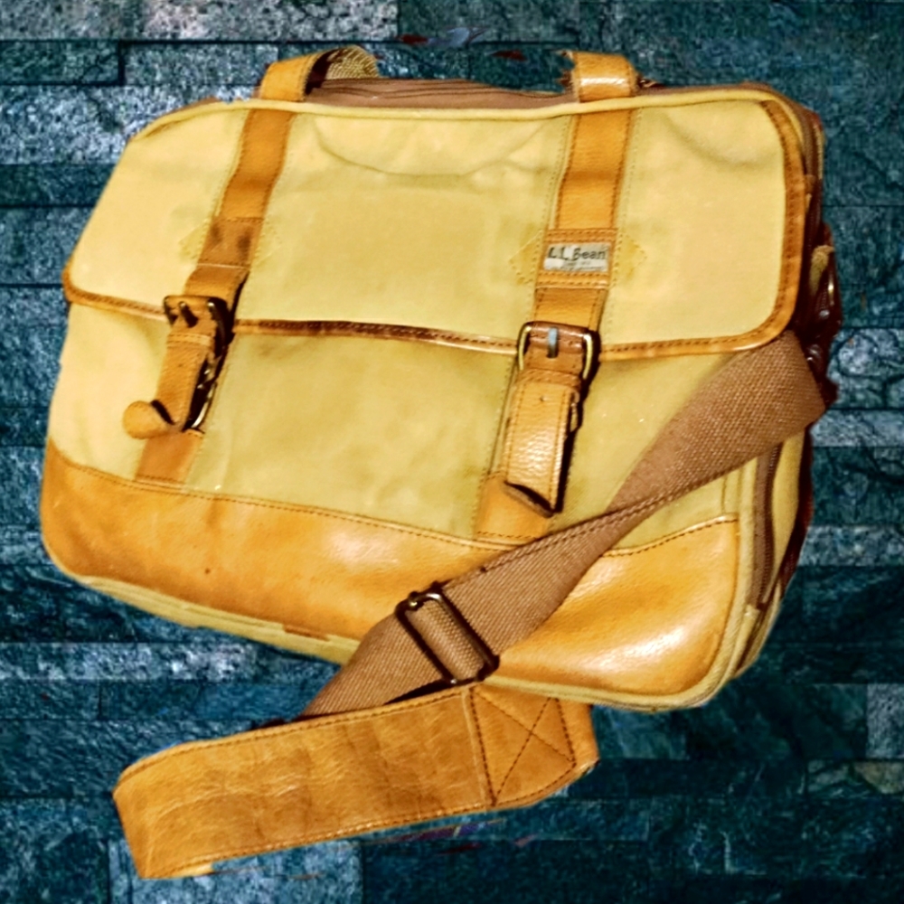 VintageRetro Distressed L. L. Bean Satchel Adults Unisex Bag Pre-owned Pre-loved